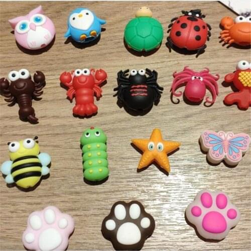 Phone USB Cable Protector Cable Chompers Cord Animal Bite Charger Wire Holder Organizer Silicone Cover Charge Cable Winder
