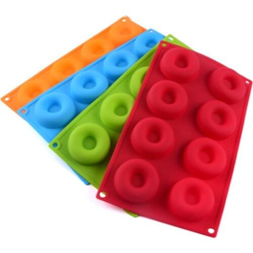 Thicken Non-Stick Cake Mold Donut Making Mold 8 Cake Baking Round 6 Model DIY Cooking Pastry Tools Handmade Cookies Accessories