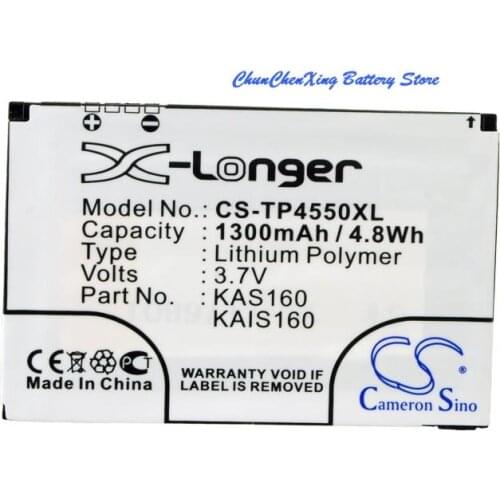 Cameron Sino High Quality 1300mAh Battery KAIS160,KAS160 for HTC Kaiser,Kaiser 110,Kaiser 120,Kaiser 140,Kaiser100,P4550,TyTN II
