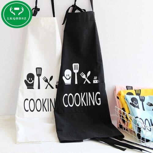 Funny Women Cooking Apron Kitchen Apron Cartoon Cotton Wear Oil Prevention Waterproof Kitchen Apron for Man