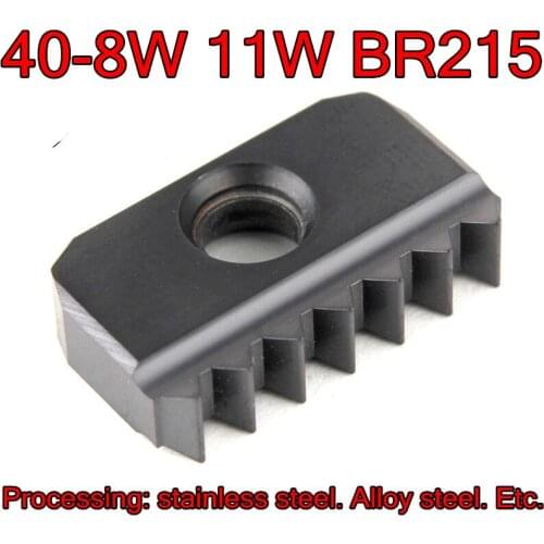 40-8W 11W BR215 2pcs/set Threaded Milling insert Processing: stainless steel. Alloy steel. Etc