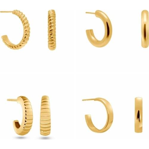 Aide 925 Sterling Silver Stud Earring for Women Korean Twisted Earrings Simple Temperament Exquisite Hot Semale Sexy Jewelry