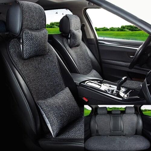 Car seat four seasons general car seat cushion linen summer cool cushion breathable seat cushion cover free shipping
