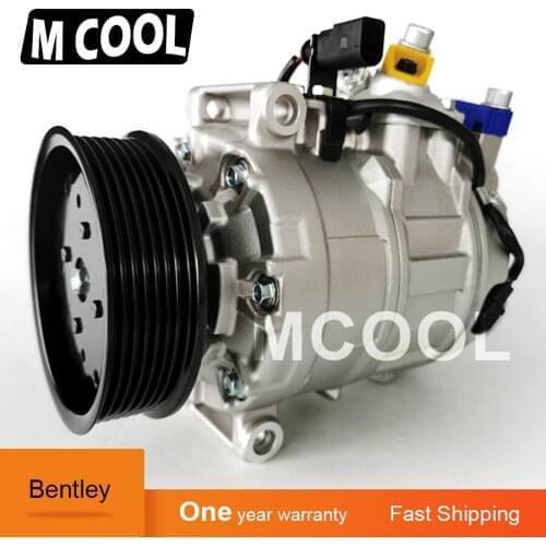 For free shipping AC Compressor 7PK 12v For Car Bentley CON-TINENTAL FLYING SPUR 6.0 4471907590 4471708686 3B0820803C 3W0820803