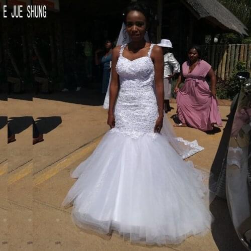 E JUE SHUNG Mermaid Silhouette Wedding Dresses