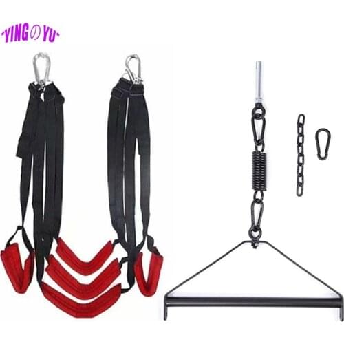 Upgrade Metal Sex Swings Sexual Furniture Fetish Bondage Adult Game Chairs Hanging Door Erotic Bdsm Sex Toys for Couples Women