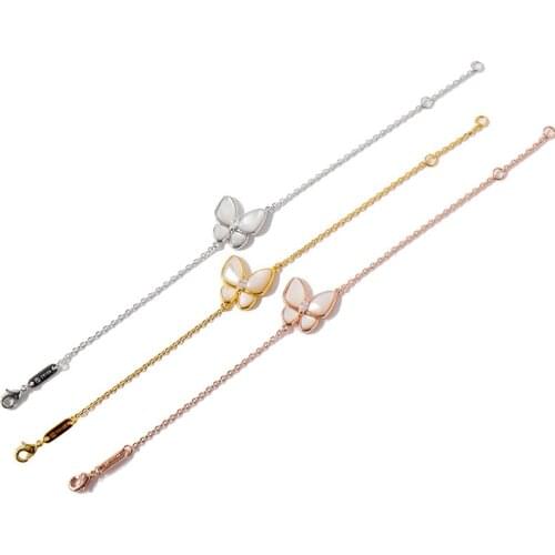 Funmode Luxury New Design Butterfly Shape Bracelet Women Bracelets Bangle Party Jewelry Pulsera Wholesale FB130