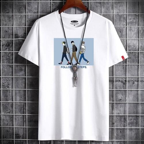 New T Shirt for Men Summer 2021 Harajuku Graphic Oversized Anime Goth Punk Manga Vintage Hip Hop Couples Matching Men Clothing