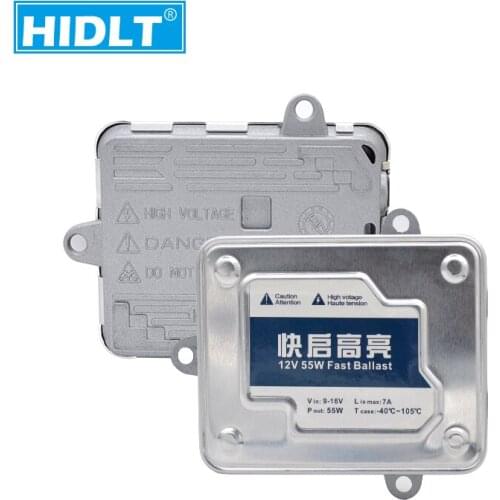 HIDLT 2PCS AC 55W Car Light Xenon HID Ballast 12V Fast Bright Quick Start Electronic Digital HID Slim Ballast Blocks Ignition