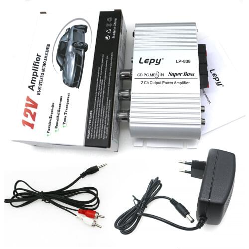 LP-808 Stereo Amplifier Super Bass Power Amplifier 2 Channel Output Speaker For Arcade Cabinet Car MP3 Audio DIY