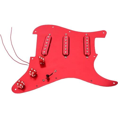 Prewired Loaded Alnico V Pickguard for ST Guitar Pickups Parts Durable