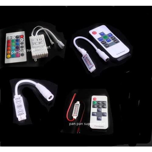 LED Strip Light Mini 3/11/17/24/40/44 Key IR Remote Wireless Controller Wifi LED RGB Controler DC12V MIni Wif For 3528 5050 RGB