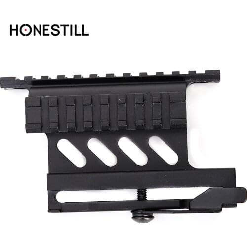 Tactical AK 47 / 74 SAIGA QD Quick Detach Side Rail Mount 20mm Picatinny Weaver Rail for Rifle AK Scope Sight Mount Hunting