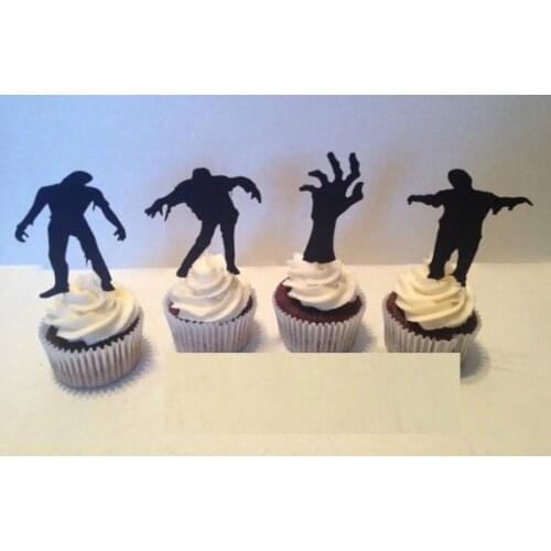 Halloween Zombie Party Picks Cupcake Toppers baby shower wedding birthday toothpicks decor topper