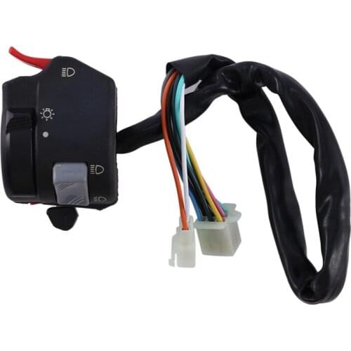 22Mm Handlebar Control Switch Button Motorcycle Headlight Fog Light Turn Signal Universal 7/8Inch Handlebar