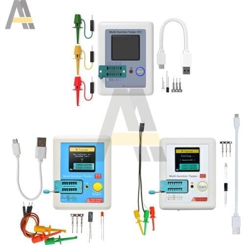 LCD Display Transistor Test TFT Diode LCR-TC1 TC-T7-H LCR-T7 Triode Capacitor Multi-meter Resistor Meter ESR LCR NPN PNP MOSFET