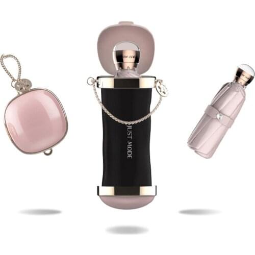 Luxury 5 Fold Fashion Elegant Umbrella Creative Womens Umbrella Patio Small Waterproof Outdoor Fashion Paraplu Rain Gear EH50UM