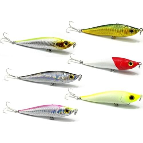 1PCS Pencil Sinking Fishing Lure 10g 15g 22g Artificial Hard Plastic Bass Tackle Bait Accessories Saltwater Long Shot