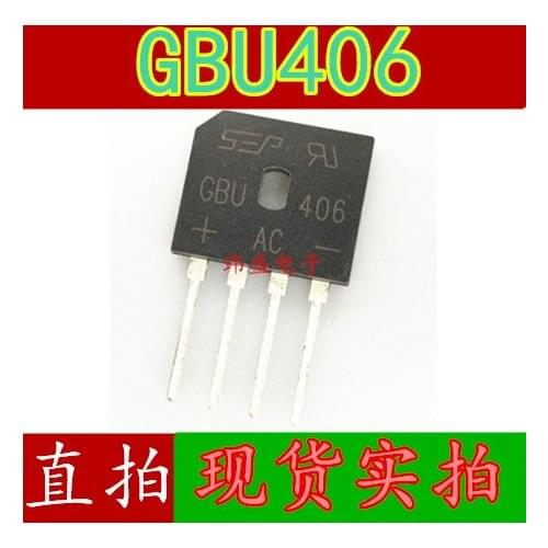 10pcs GBU406 KBP406 600V 4A