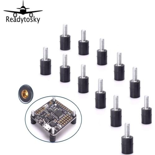 12pcs M3*7+4.5 M3 Flight Controller Anti-Vibration Fixed Screws Mounting Hardware Spacer Standoff For Naze32 CC3D F3 QAV250
