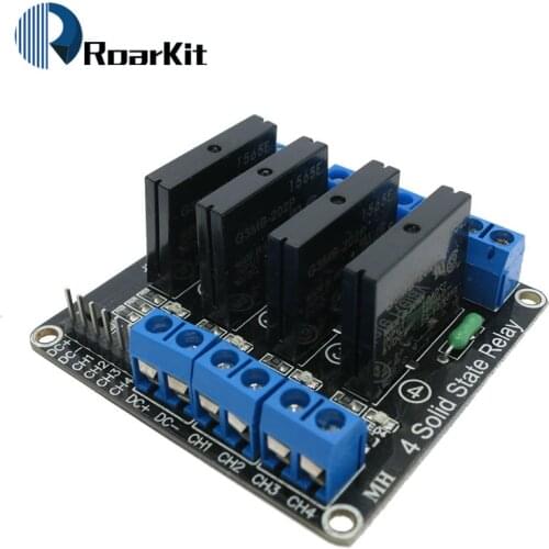 4 Channel 5V DC Relay Module Solid State High Level SSR AVR DSP for Arduino