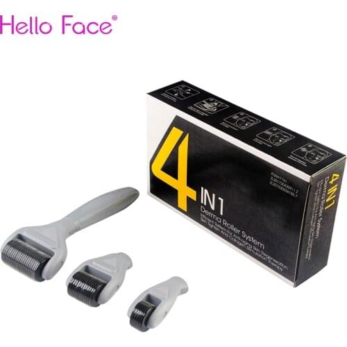 DRS Derma Roller Kits 4 in 1 Dermaroller Skin Rejuvenation Meso Therapy Microneedle Roller