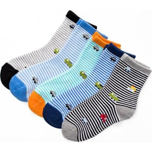 5pairs/lot 2021 New Spring Baby Socks 3-12 Years Baby Cotton Socks Fashion Cartoon Socks Children Cotton Socks