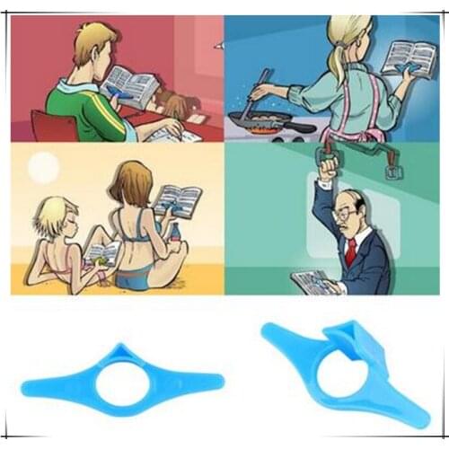 5pcs/lot for Creative Plastic Thumb Finger Ring Book Support Holder Reading Book Marker