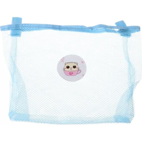 Child Bath Toy Storage Bag Organiser Net Suction Baskets Kids Bathroom Mesh Bag