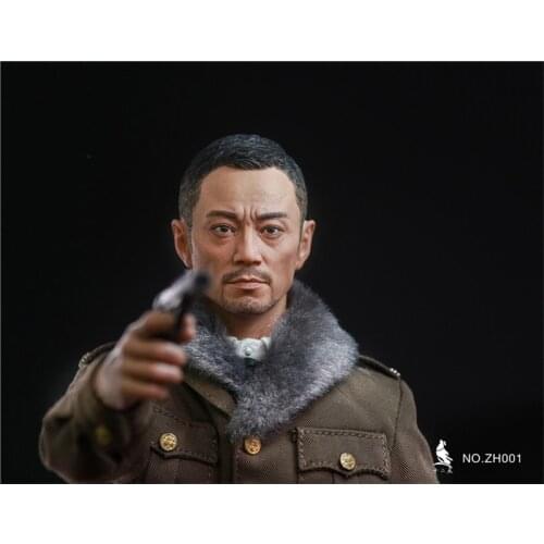 For Sale ZH001 1/6th Tough Guy Asia Movie Superstar Player Zhang Hanyu Head Sculpture For Usual 12inch Doll Action Collectable