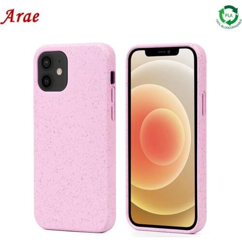 Eco Friendly Biodegradable Cell Phone Cover For iPhone 11 12 Pro Mini Max iPhone Case Full Protection Soft Cover iPhone