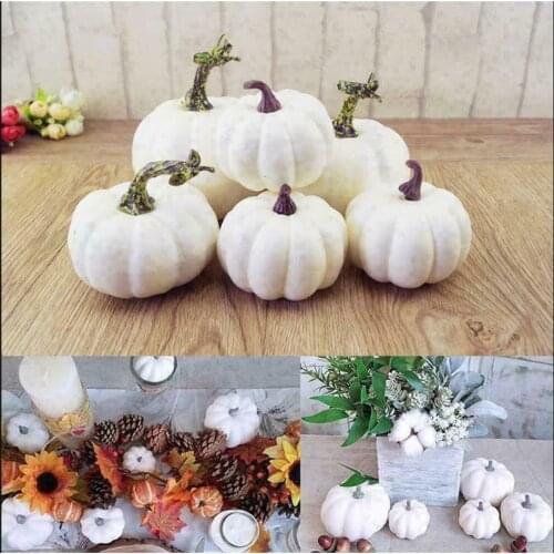 6Pcs Artificial Mini Foam Pumpkin Simulation Props Party Halloween Home Decoration DIY