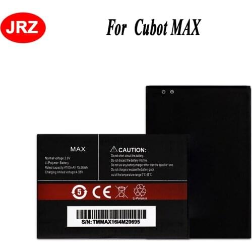 JRZ For Cubot MAX Phone Battery 4100mAh Hight Capacity 3.8V Top Quality Replacement Batteries