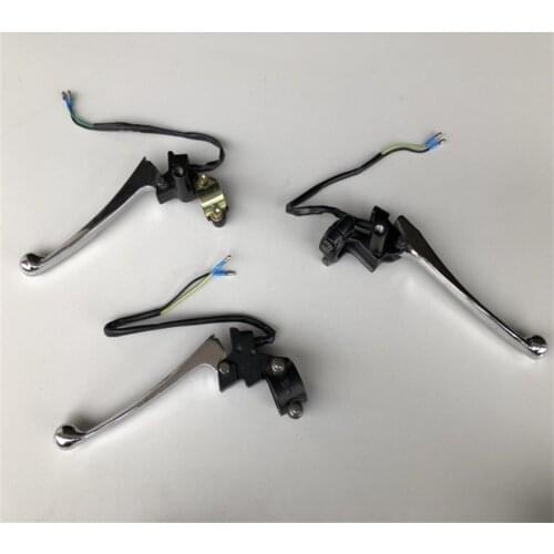 Chinese Scooter Moped Drum mirror mount Brake Lever Handle for GY6 125 150 Safety Switch Parts for M8 8mm right thread mirrors