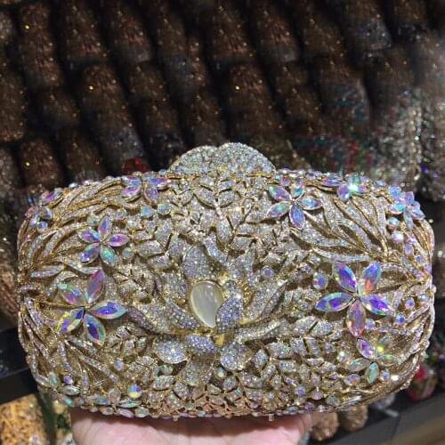 Glittler AB Rhinestone Clutch Bag For Lady Girl Wedding Purse Fashion European And American Style Women Diamond Crystal Clutches