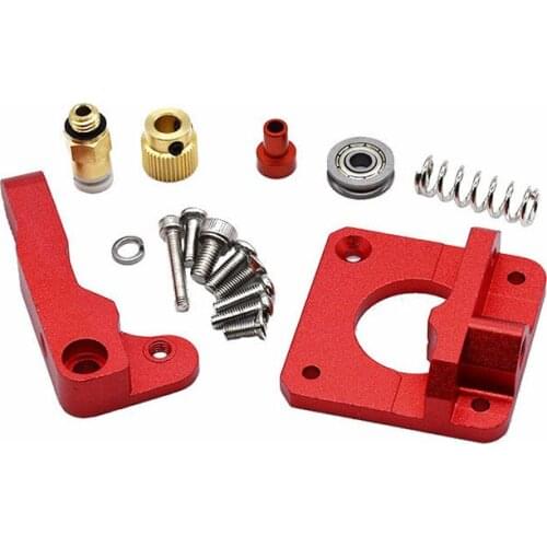 MK8 MK9 Red Extruder For 3D Printer Aluminum Block All Metal Bowden Exruder Kit Right Left Hand 1.75mm Filament CR-7 CR-10