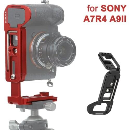 GABALE L Shape Plate Bracket Camera Hand Grip Quick Release Plate Base Plate for Sony A7R4 A7RIV A9II Cameras