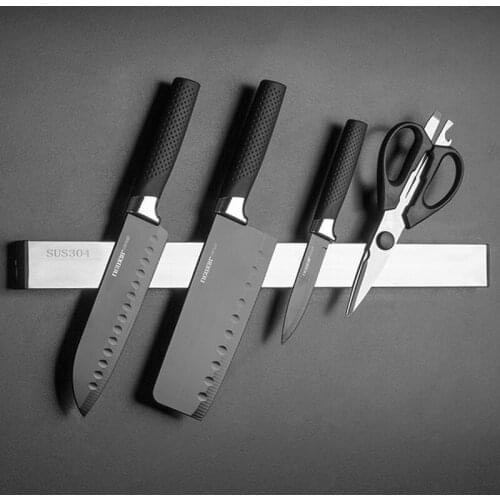 Fridge Applicable 50cm Stainless Steel Magnetic Knife Holder – Professional Double Sided Knife Strip - Rack Bar