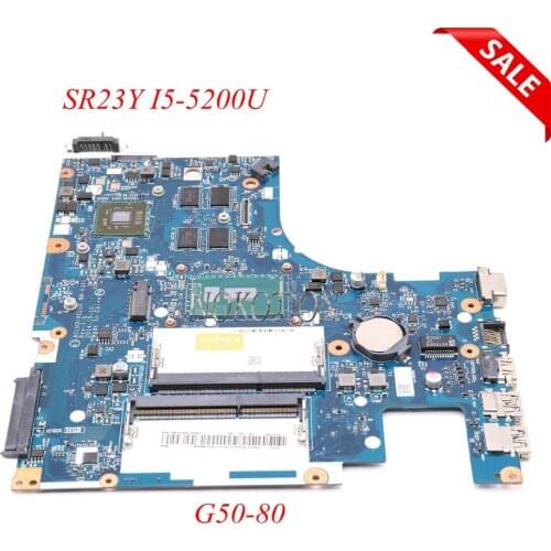 NOKOTION ACLU3 ACLU4 NM-A361 laptop motherboard For lenovo Ideapad G50-80 R5 M330 DDR3L SR23Y I5-5200U Main board full tested