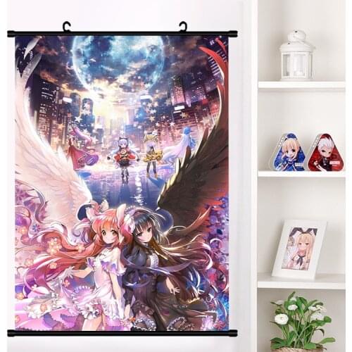 Cute Anime Puella Magi Madoka Magica Kaname Madoka Wall Scroll Mural Poster Wall Hanging Poster Otaku Home Decor Collection Art