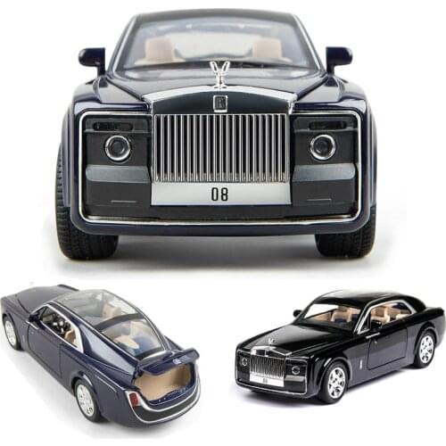 1:24 Rolls Royce Car Model Metal Model Car Alloy Die-casting Car Childrens Toy Gift Collectibles Free Shipping
