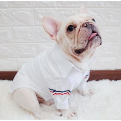 Pomeranian Clothes Formal Korea Style Fashion Leisure Suit for French Bulldog Clothes Pug Shirt Business Dog Shirts Dogs Costume