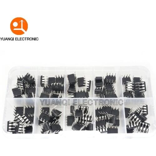 100pcs/lot In common use DIP IC kit NE555 UC3842 UC3843 UC3845 24C02 24C04 24C08 24C16 24C32 24C64 DIP each 10pcs