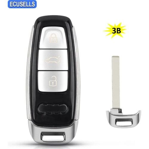 New Replacement 3 Button Remote Car Key Shell Case Housing For Audi A6 C8 A7 A8 Q8 2017 2018 2019 2020