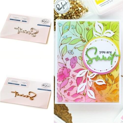 2021 NEW Product Sweet Stamps Stencil Hot Foil Scrapbook Diary Decoration Stencil Embossing Template DIY Greeting Card Handmade