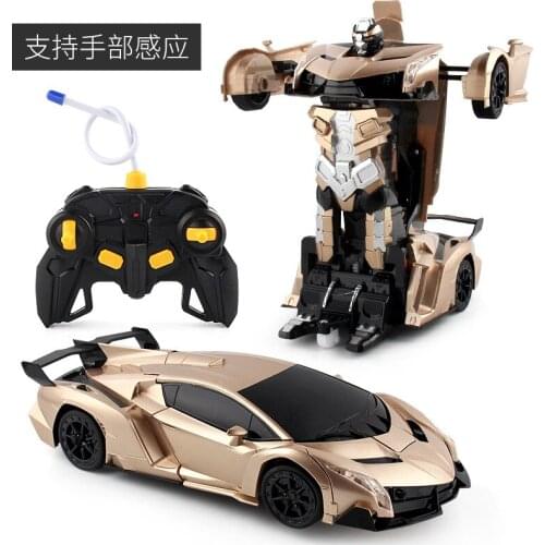 NEW 1:12 Transformation Remote Control Robot to Car RC Racing Car Recharge Battery Toys Boys Gift