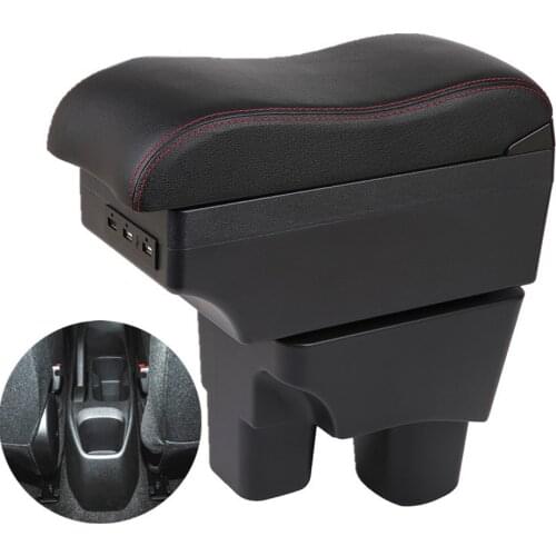 For Chevrolet Onix Armrest box central Store content Hilux armrest box with cup holder ashtray with USB interface
