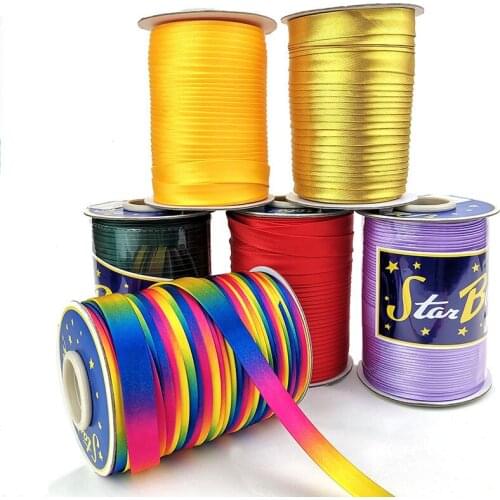 Polyester/Cottom 5/8"(15mm) T/C Bias Tape Bias Binding Fold Ribbon Solid Color For DIY Garment Sewing And Trimming 80meters/roll