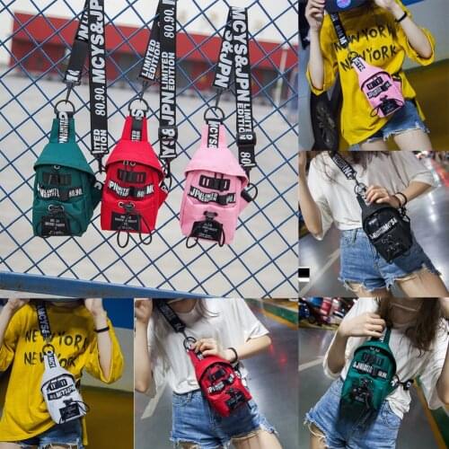 2021 Fashion Women Waist Fanny Pack Nylon Belt Zipper Waist Bag Casual Chest Bum Bag Casual Sports Waist Packs Shoulder Bag