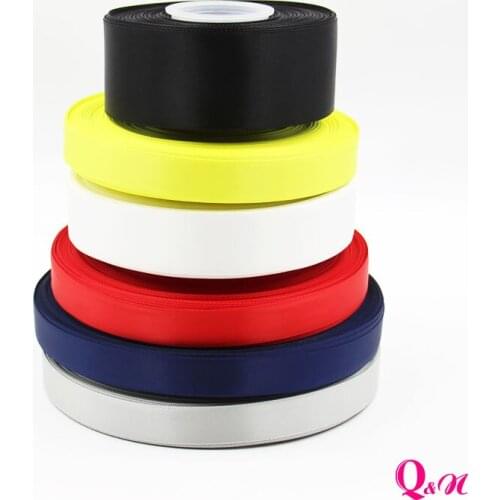 Q&N ribbon wholesale 9mm 16mm 22mm 25mm 38mm 50mm 75mm 100yards/each color double face satin ribbon webbing for hairbow headband